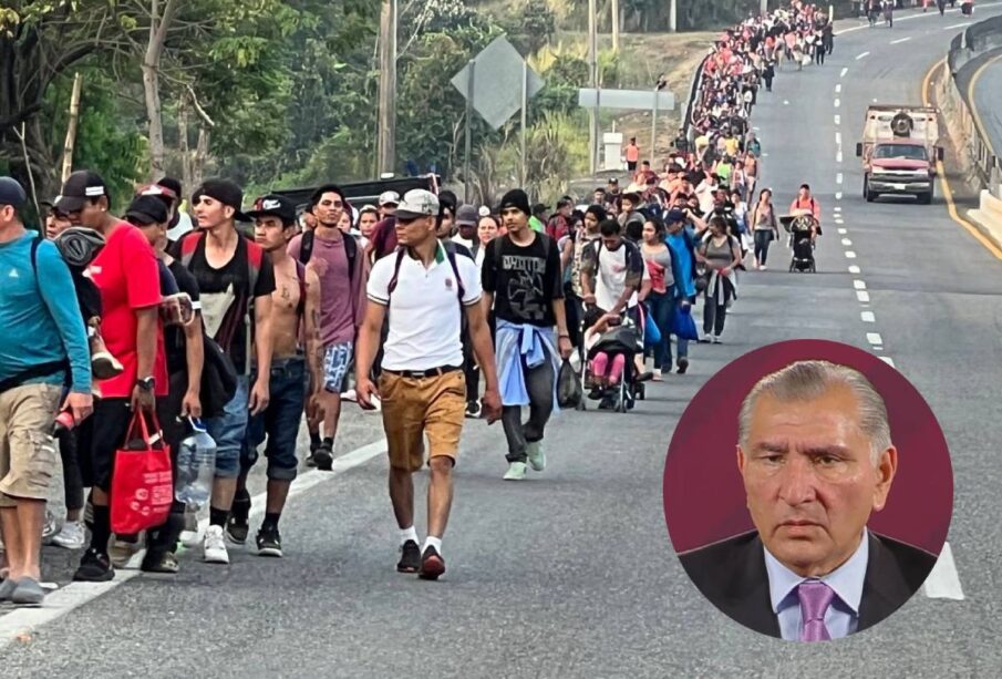 Caravana migrantes y Adan Augusto