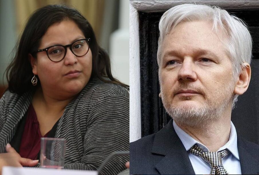 Citlalli y Julian Assange