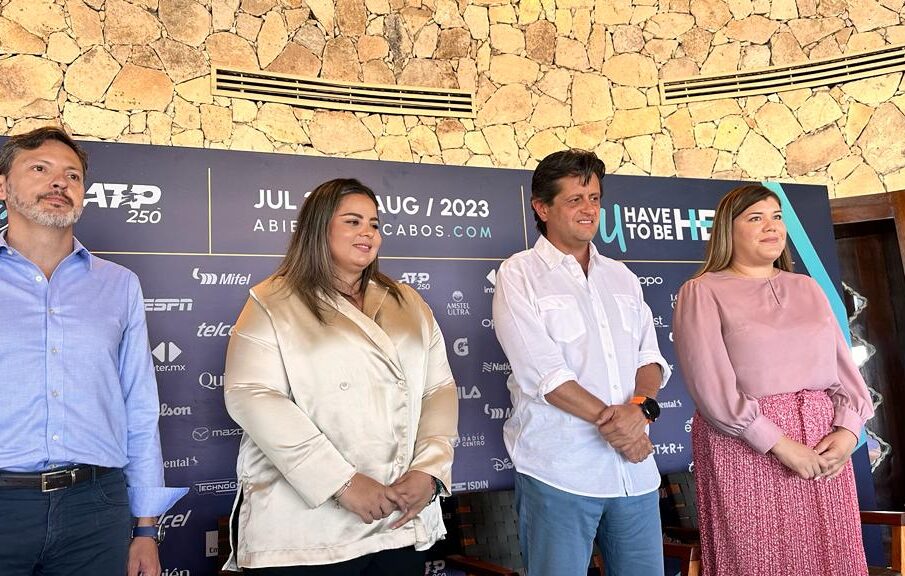 Conferencia de prensa del Abierto Mexicano de Los Cabos.