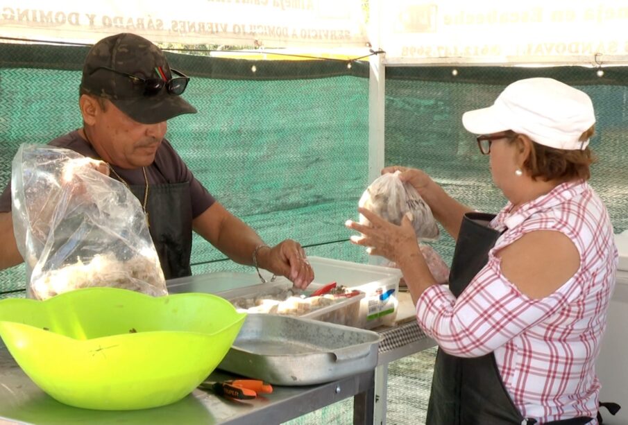 José Morales, comerciante de mariscos en La Paz.