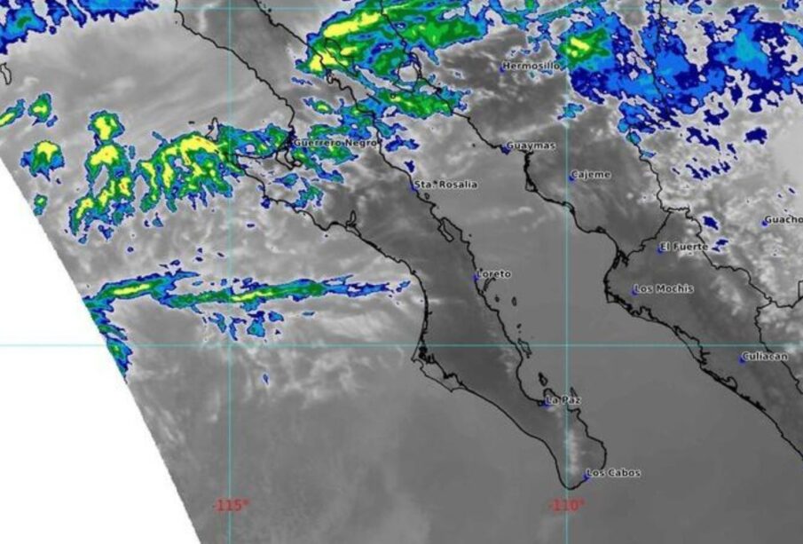 Mapa de BCS del Servicio Meteorológico Nacional.