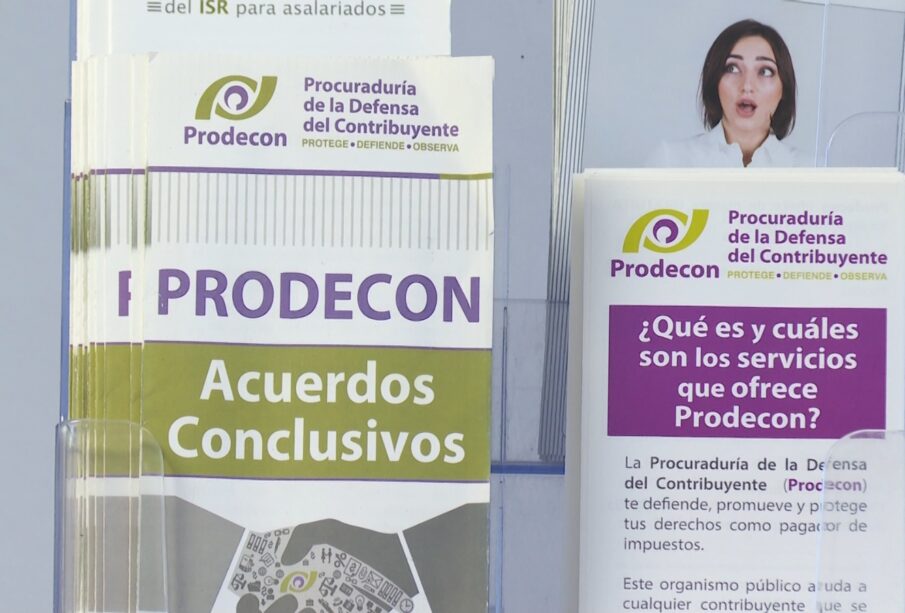 Trípticos informativos de Prodecon