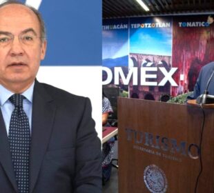 Felipe Calderón Hinojosa y Miguel Torruco Marqués