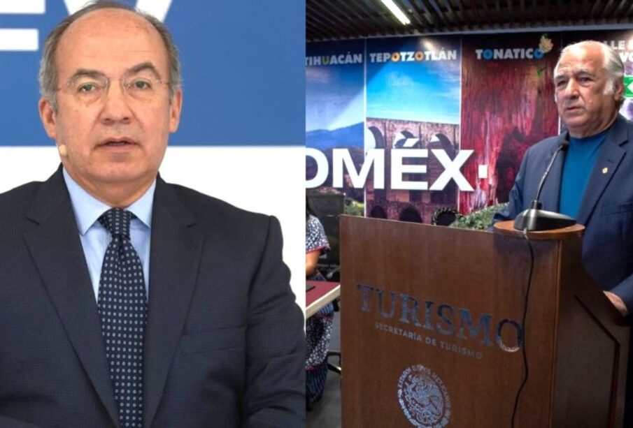 Felipe Calderón Hinojosa y Miguel Torruco Marqués