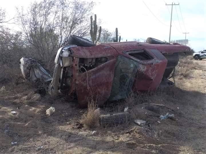 camioneta volcada