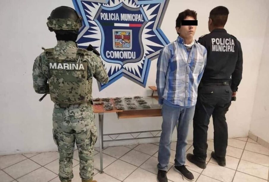 La Semar y la Policía Municipal detienen a narcomenudista