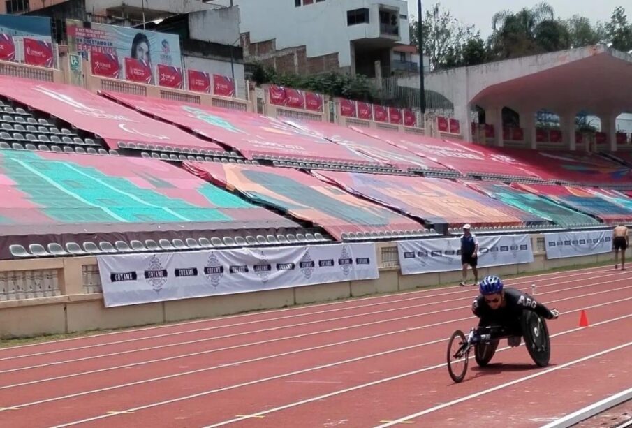 Competencia de atletismo adaptado en Xalapa