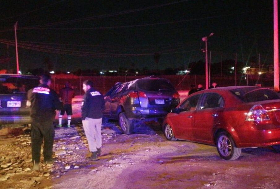 El conductor fue llevado a un hospital en código rojo