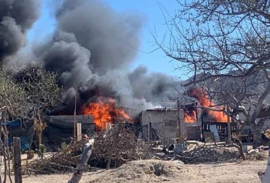 Incendio afecta a familia de La Paz, con pérdidas