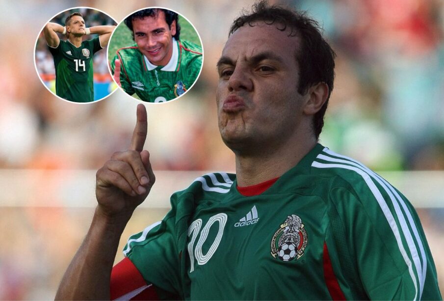 Cuauhtémoc Blanco festejando un gol