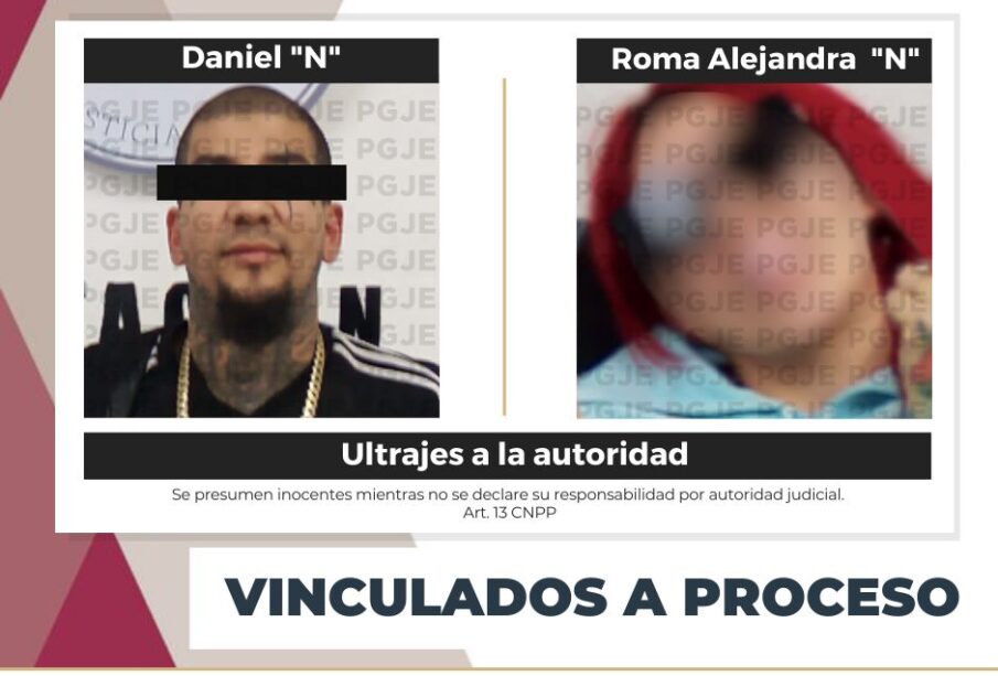 Ficha de vinculación a proceso de Daniel "N" y Roma Alejandra "N"