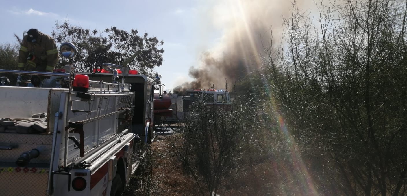 Incendio en granja de Comondú