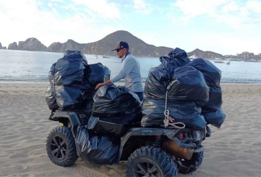 Juntan 38 toneladas de basura en playas de Los Cabos