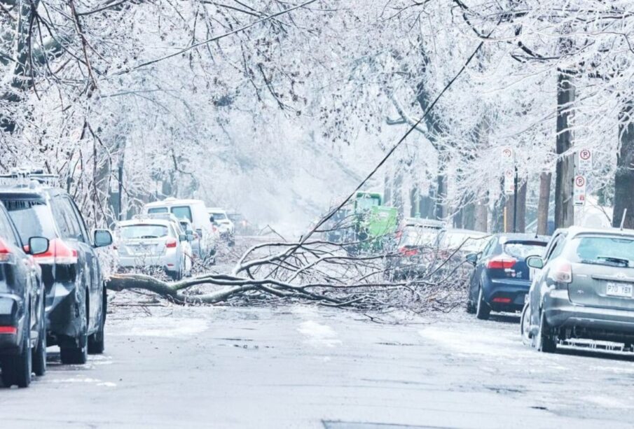 Tormenta tumba postes de luz en Canadá