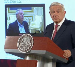 AMLO hablando de las criticas de senador de EE.UU.