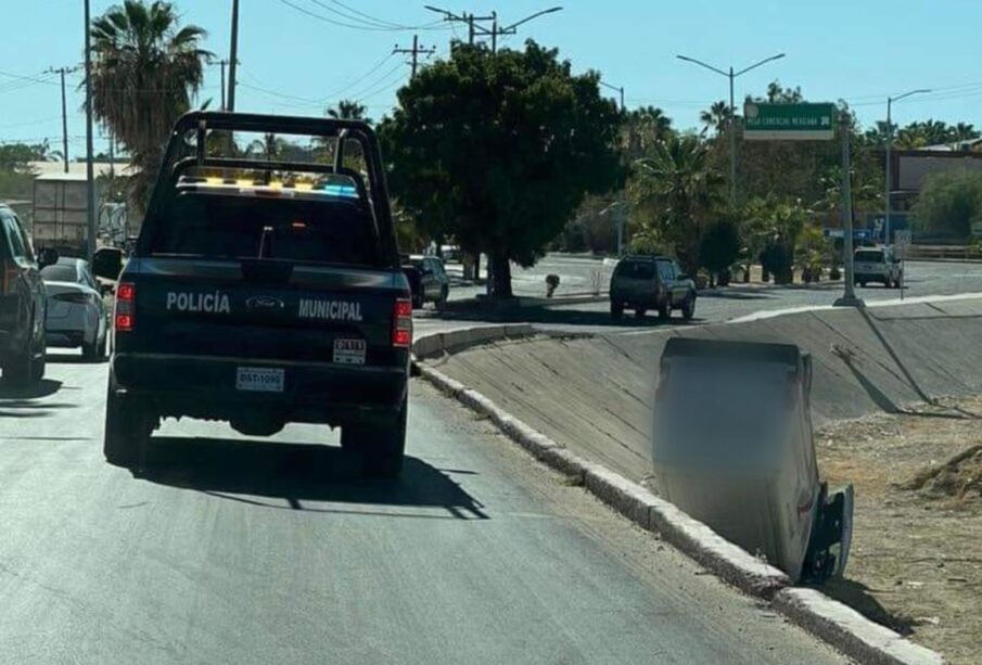 Accidente sobre la calle Constituyentes.