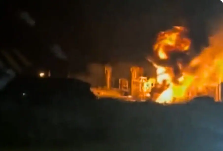 Incendio en refinería de Rusia