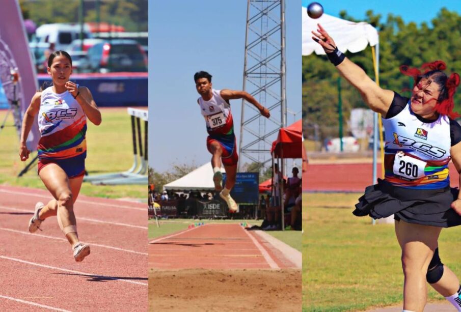 Atletas cabeños en competencia