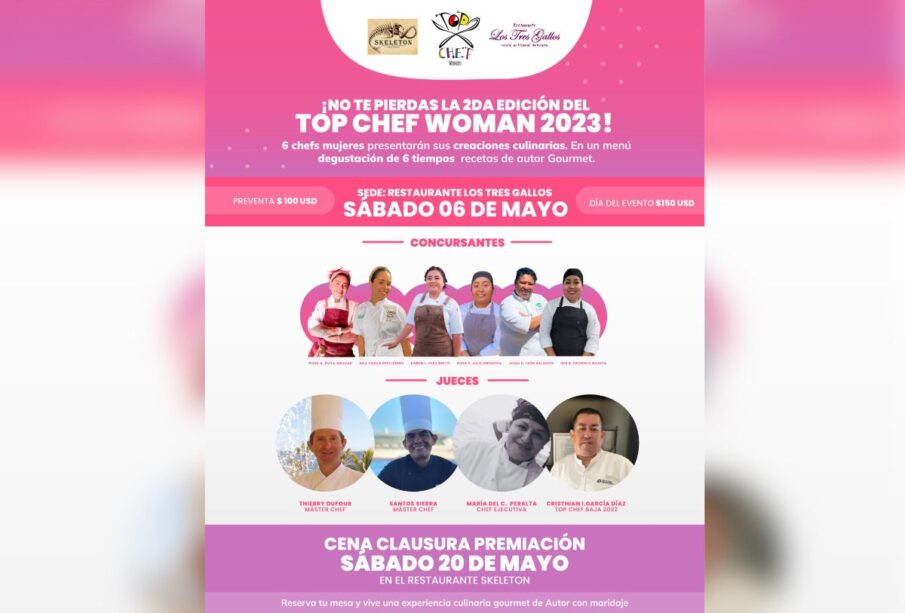 Imagen del chef woman 2023 en Los Cabos