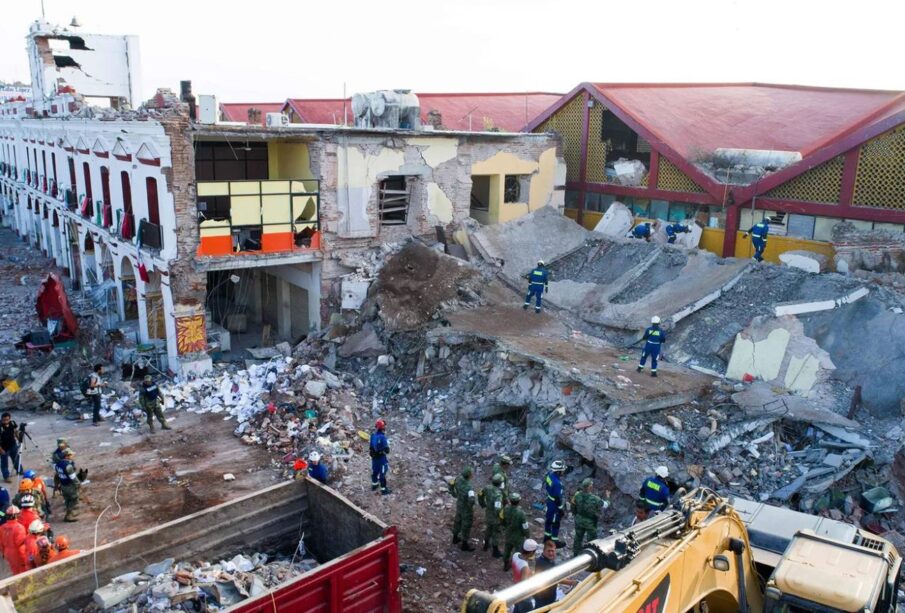 Desastre por terremoto en Mexico