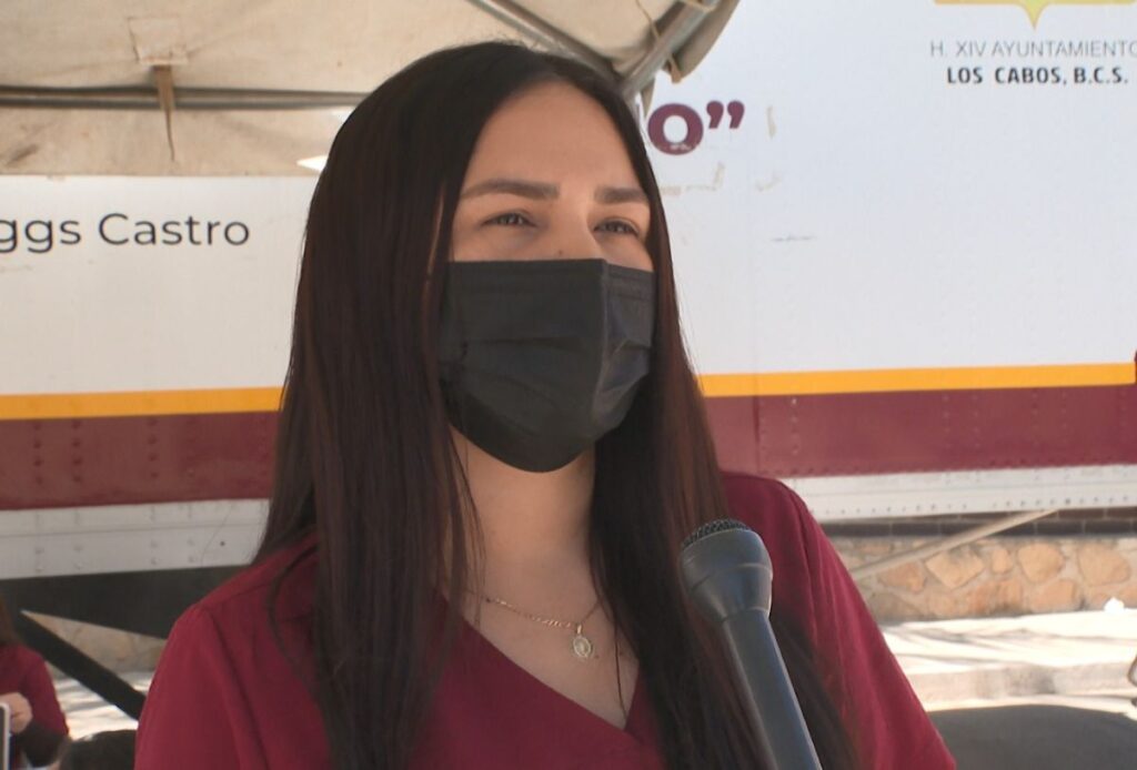 Jaqueline Samaniego Cárdenas, coordinadora de la brigada médica en San José del Cabo. 