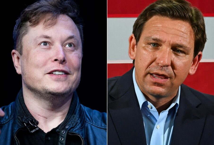 Elon Musk y Ron DeSantis