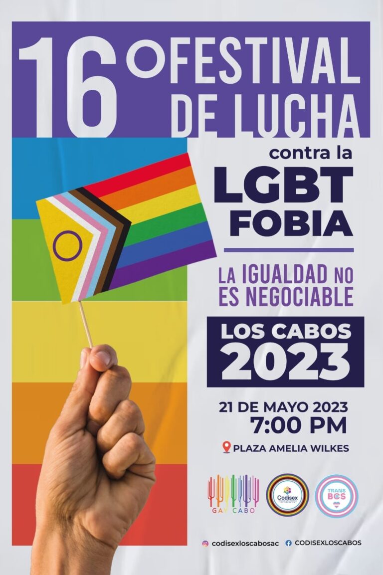 Invitación festival de lucha contra la LGBT Fobia