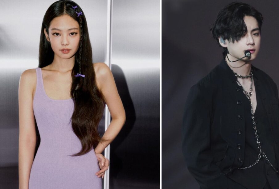 Jennie de BLACKPINK y Taehyung de BTS.