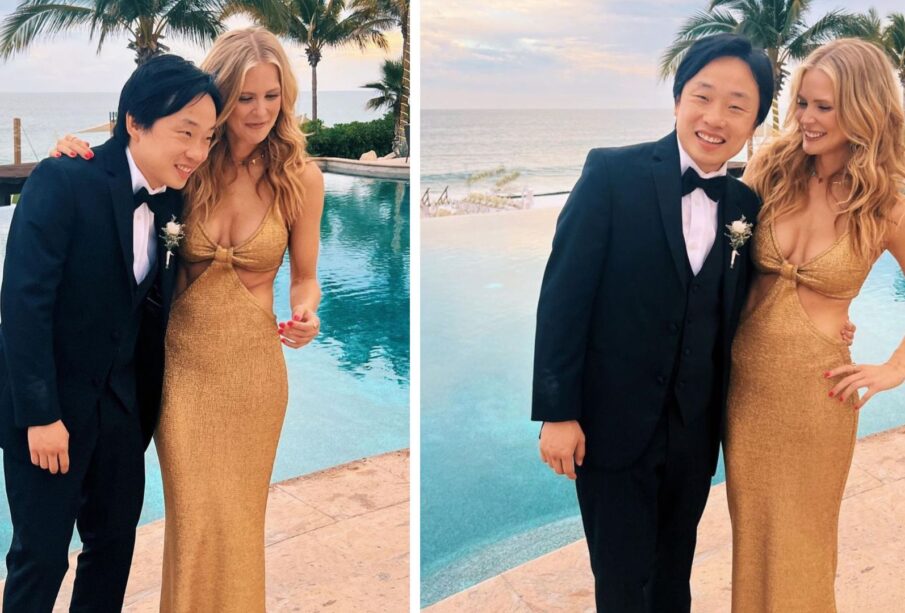 Jimmy O. Yang y Bri Kimmel en Los Cabos.