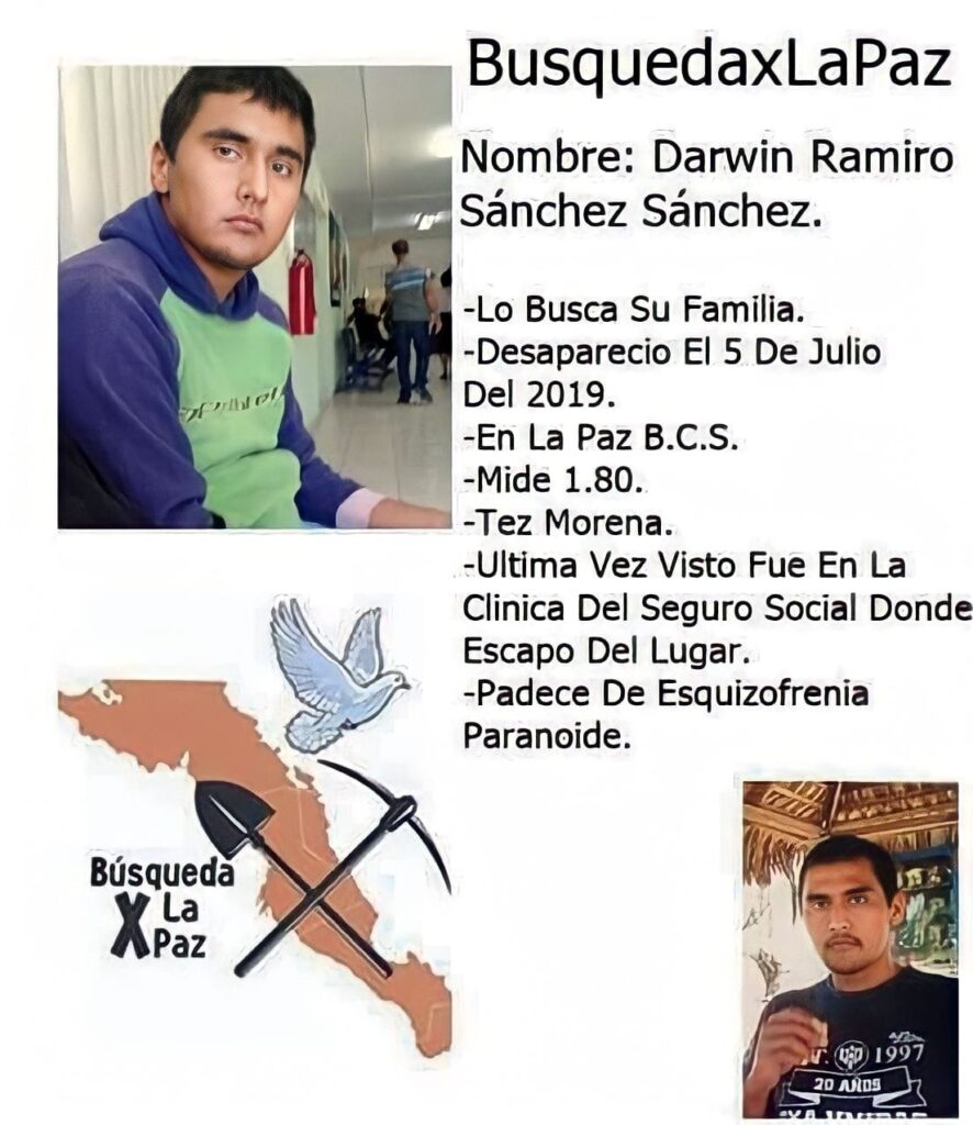 Darwin Sánchez, joven desaparecido cuando era atendido en hospital de La Paz