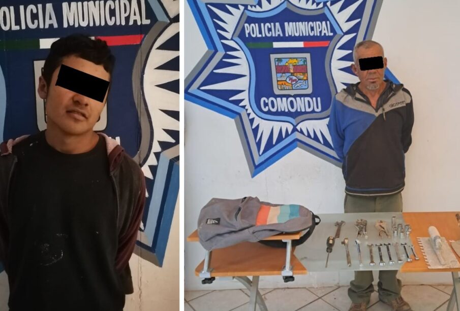 Ladrones de casas capturados en Comondú.