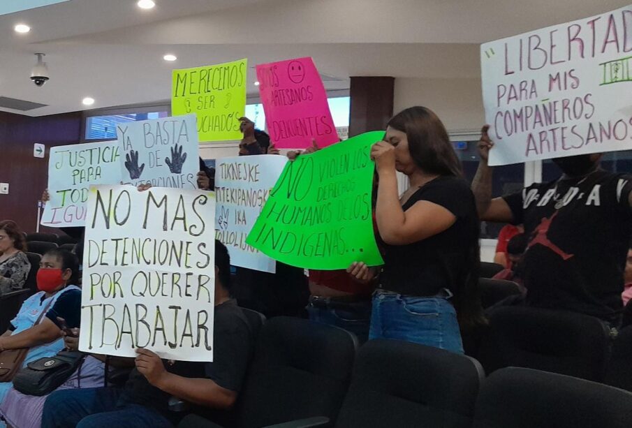 Manifestación en el Congreso del Estado