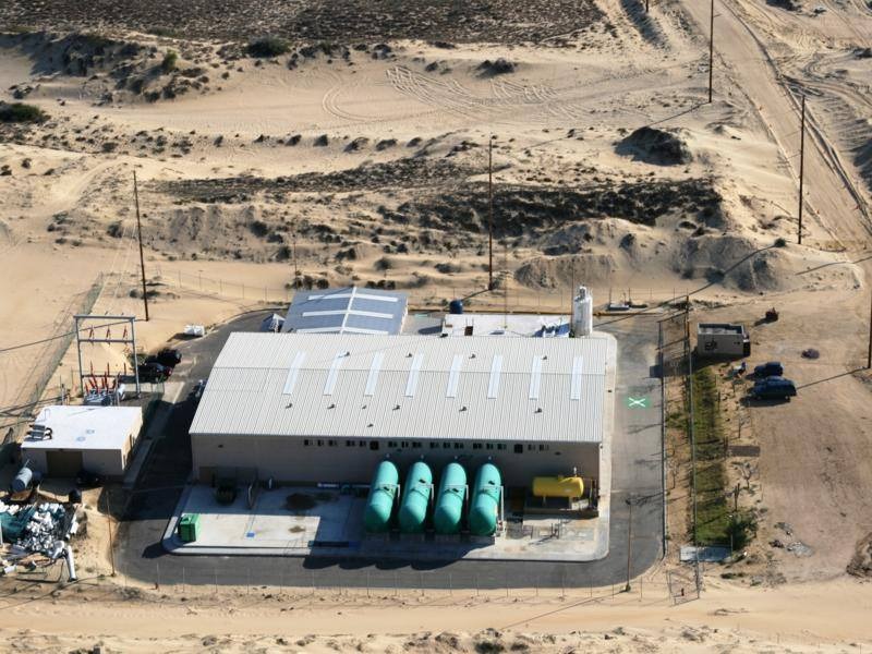 Planta desalinizadora de agua en Cabo San Lucas.