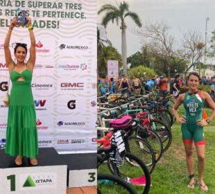 Saira Perales participación triatlón Ixtapa