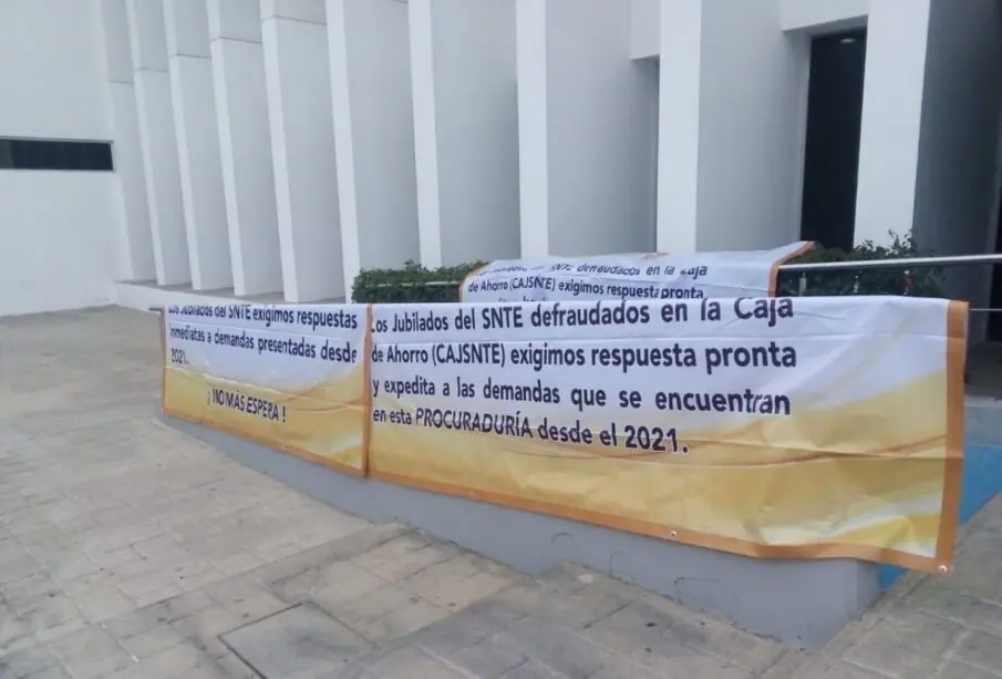 Pancartas de protesta