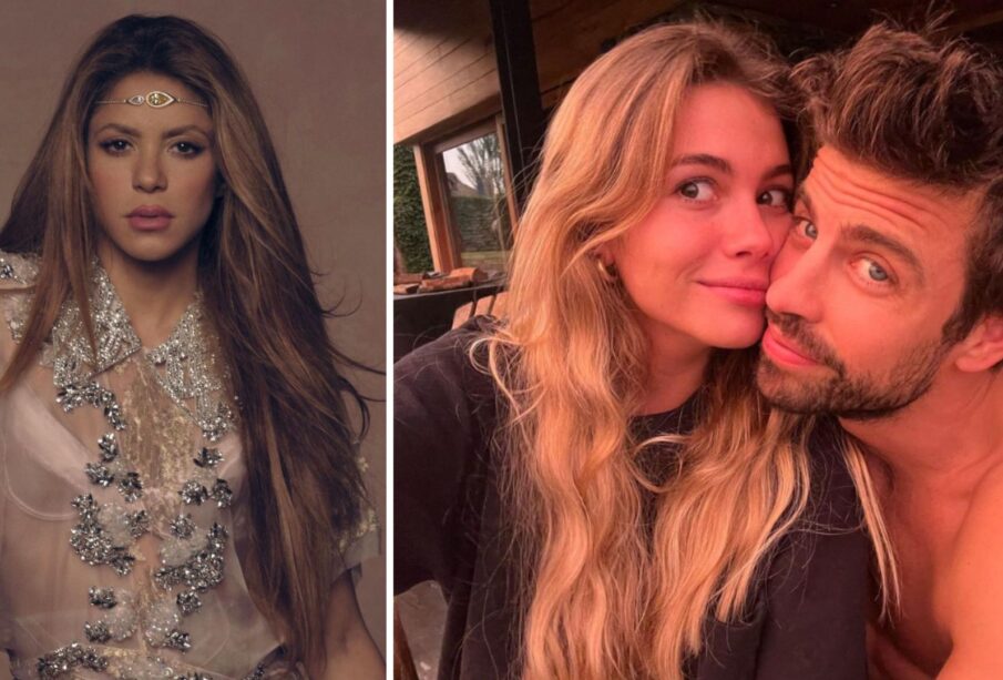 Shakira, Clara Chía y Gerard Piqué.