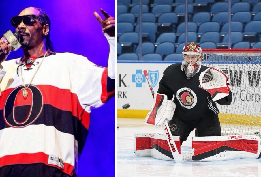 Snoop Dogg y el equipo de hockey Hooker Senators de la NHL.