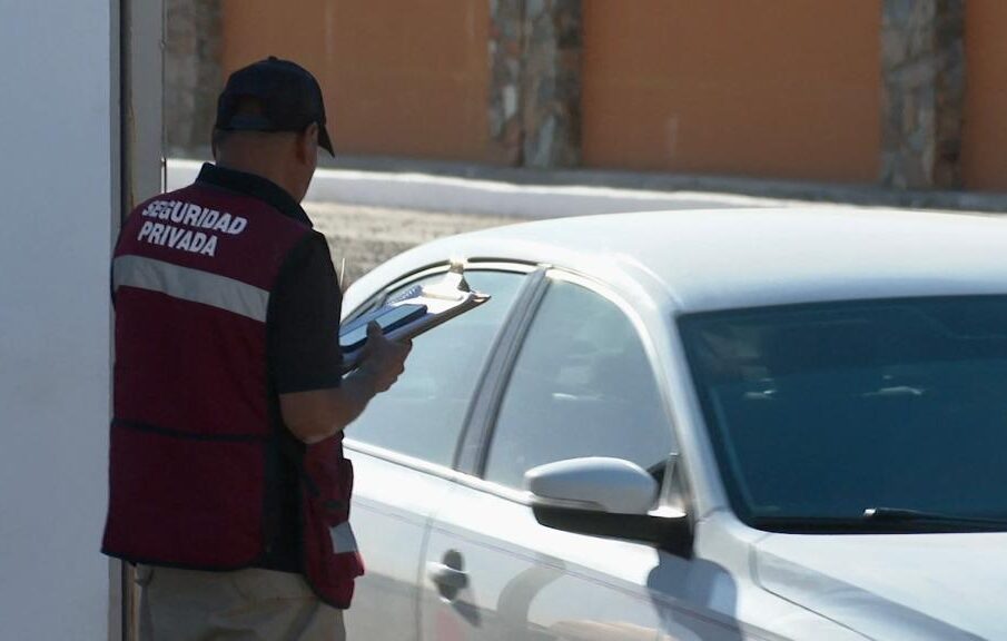 Trabajadores de una empresa de seguridad privada.