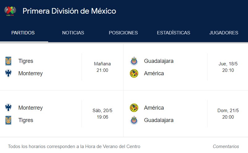 Semifinales liga MX