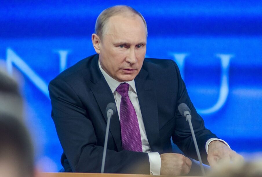 Vladimir Putin en conferencia de prensa