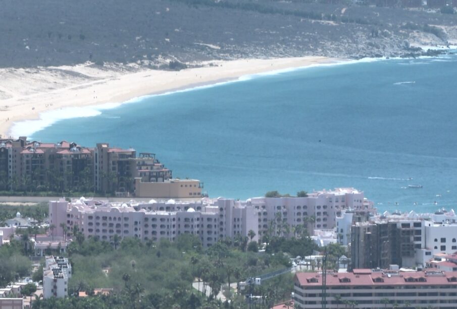 Zona hotelera cercana a la bahía de Cabo San Lucas.