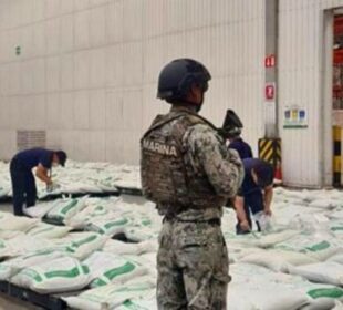 Elementos de la Armada de México decomisan cocaína