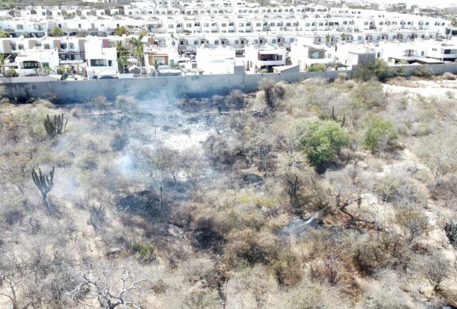 incendio en presio de San Lucas