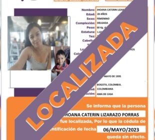 joven y su hijo localizados