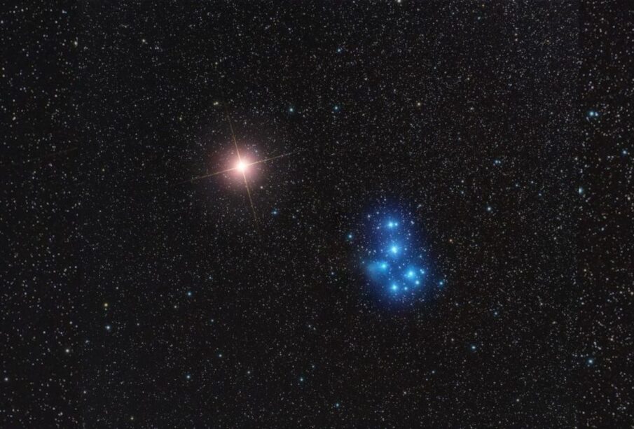 Planeta Marte visto desde la Tierra