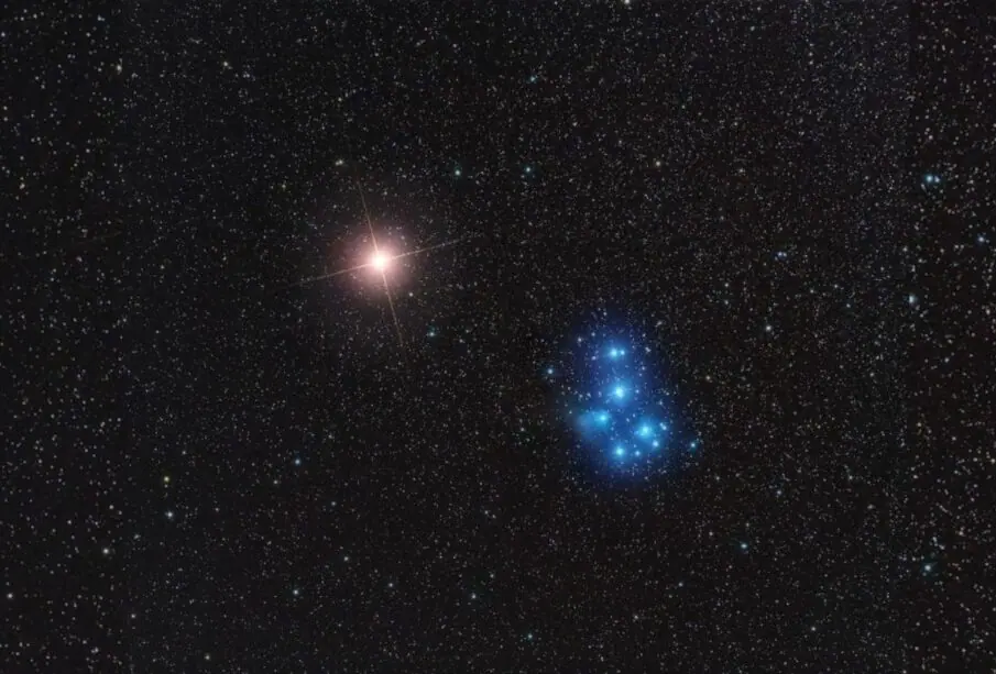 Planeta Marte visto desde la Tierra
