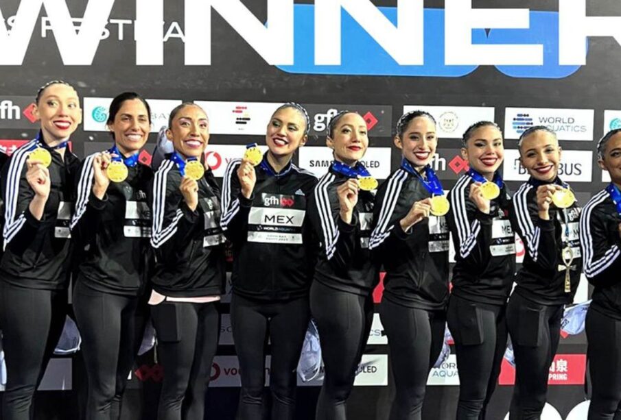 Selección Mexicana de Natación Artística gana medalla de oro en Egipto