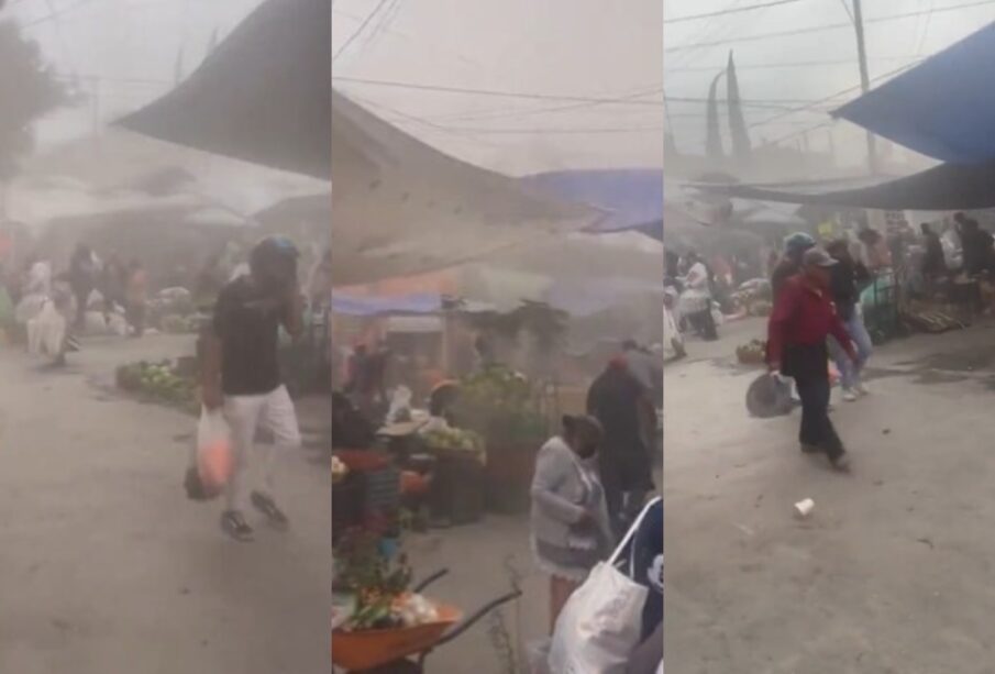 Video: Vendedores sufren por vientos de ceniza del Popocatépetl en Atlixco