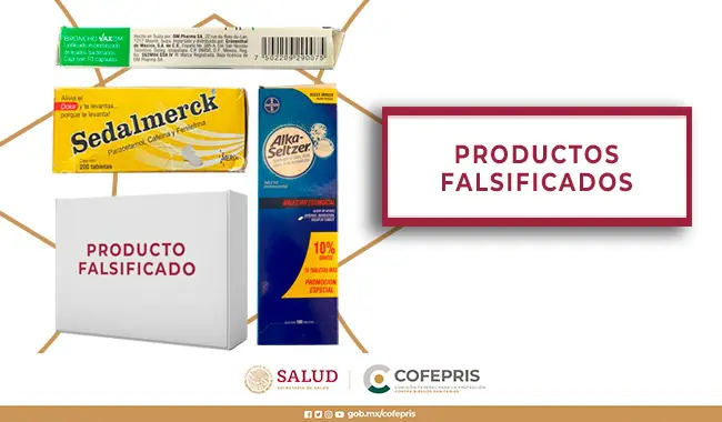 Alerta de Cofepris sobre falsificación de medicamentos