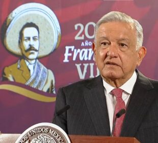 AMLO hablando de frontera sur